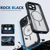 Luxury Frosted Transparent Magnetic Case For iPhone