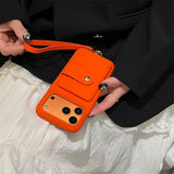 Retro Card Slot Pocket Wallet Card Bag Holder Case For iPhone