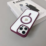 Luxury Original  Magnetic Transparent Case For iPhone