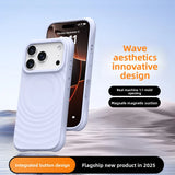 Water Ripple Silicone Magnetic Soft Shockproof  Case For iPhone