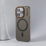 Ultra-thin matte barcode wireless charging Magnetic Case for iPhone