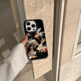 High quality lucky koi goldfish case for iPhone
