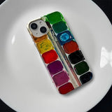 Creative INS Watercolor Palette Case for iPhone