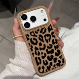 Leopard print Shockproof Silicone Bumper Soft  Case For iPhone
