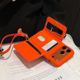 Retro Card Slot Pocket Wallet Card Bag Holder Case For iPhone