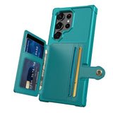 Flip Wallet  Leather Credit Card Hard Back Shockproof  Case for Samsung