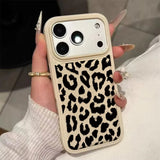 Leopard print Shockproof Silicone Bumper Soft  Case For iPhone