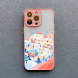 Rural Building Snow Scenery Phone Case For iPhone