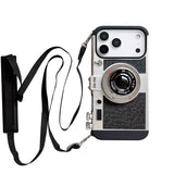 Vintage Camera Design with Lanyard Case for IPhone