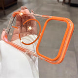 Luxury Glitter Clear For Magnetic Shockproof TPU  Case for iPhone