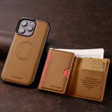 Magnetic Anti-Theft Detachable Leather Case For iPhone