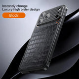 Aluminum Alloy Frame Magnetic Phone case For iPhone