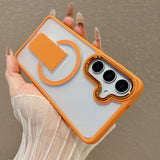 Luxury Matte Folding Magnetic Stand Phone Case For Samsung S26