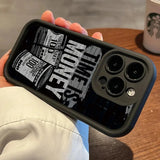 Time is Money Printed Soft Case For iPhone