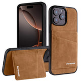 Wallet-style genuine leather phone case For iPhone