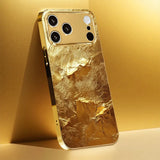 Gold pattern background design phone case for iPhone