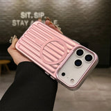 Corrugated Pattern Magnetic Case For iPhone