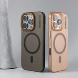 Ultra-thin matte barcode wireless charging Magnetic Case for iPhone