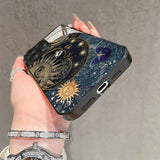 Creative Sun Person Pattern Tempered Glass For iPhone