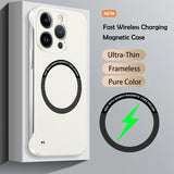 Luxury Ultra Slim Magnetic Frameless Solid Color Case for iPhone