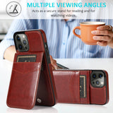 Flip Leather Wallet  Credit Card Holder Kickstand Case  for IPhone
