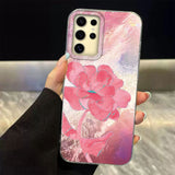 Luxury INS Lotus Flower Colorful Y2K Girls Print Women Case For Samsung