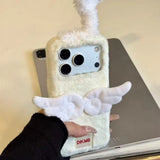 Cartoon Plush Demon Warm Case For iPhone