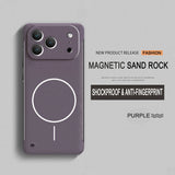 Magnetic PC Matte Frosted Frameless Case For iPhone