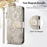 Crossbody Flip Leather Women Girls Wallet Card Holder  Case for IPhone with 2 Lanyads