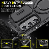 Folding Bracket Slide Magnetic Phone Case For Samsung