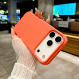 Bright Fluorescent Liquid Silicone Soft Case For iPhone