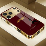 Jinbao Black Deer Wine Red Shockproof Phone Case For iPhone