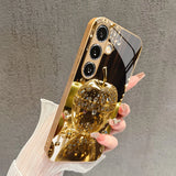 Luxury Gold-Leaf Fruit Pattern Case For Samsung
