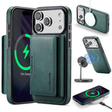2 in 1 Magnetic Leather Wallet Case for iPhone
