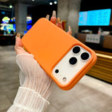 Bright Fluorescent Liquid Silicone Soft Case For iPhone