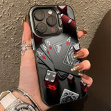 Ultra-Thin Hard Poker Case  for Iphone
