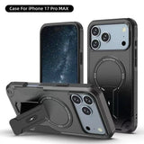 Magnetic Stand Invisible  Wireless Charging Anti-fall Case For iPhone