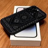 Ins Patterned Lens-Protecting Shock-Resistant Phone Case For iPhone