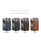 Luxury Fashion Snake-Patterned Leather Case For iPhone