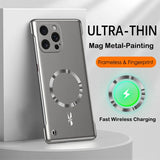 Metal Painting Frameless  Magnetic Case For iPhone