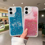 Shiny Quicksand Transparent Case for iPhone