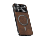 Magnetic Luxury Business Leather Case  For iphone