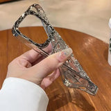 3D Bling Glitter Butterfly Quicksand Gradient Phone Case For iPhone