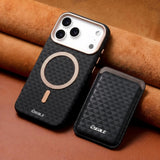Luxurious retro detachable magnetic card holder phone case For iPhone