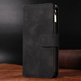 Leather Flip Wallet Case For Samsung Galaxy