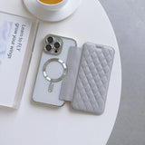Magnetic Card Holder Wallet Leather Case for iPhone