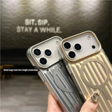 Corrugated Pattern Magnetic Case For iPhone