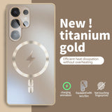 Matte Magnetic Glass Lens Film Protection Anti-fall case For Samsung