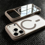 Luxury Transparent Magnetic Clear Case For iPhone