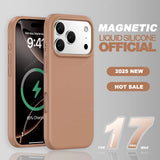 New Magnetic Official Liquid Silicone Case For iPhone